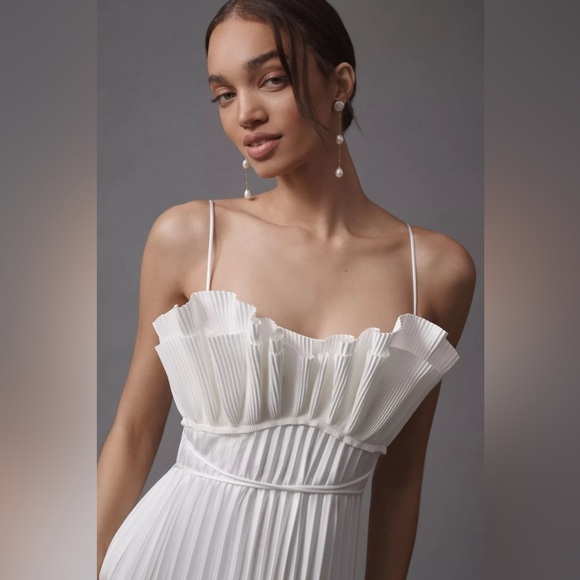 Acler Sanna Pleated Maxi Dress Anthropologie - Picture 11 of 11